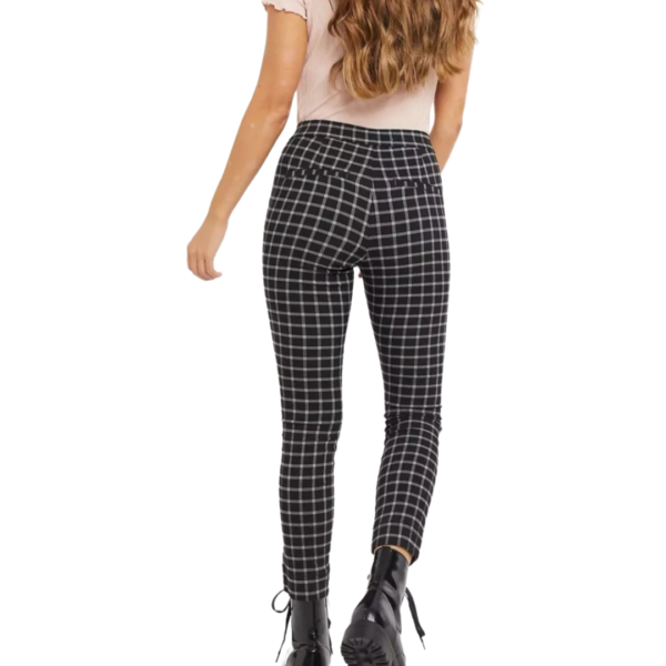 Brand New ASOS Skinny Checked Trousers with Zip Pockets