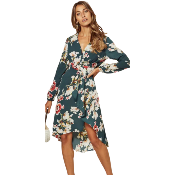 Brand New Stardust + Steel Floral V Neck Dress